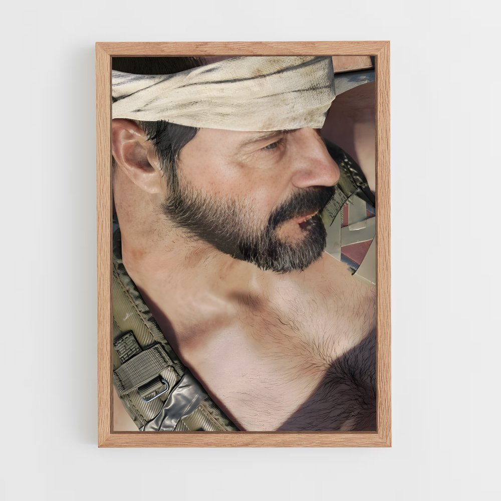 Poster Frank le Barbu – affiche Call of Duty (vue 4)